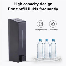2X Wall Mounted Manual Soap Dispenser, Liquid Hand Soap Container for Bathroom, Toilet, Hotel, Commercial Use