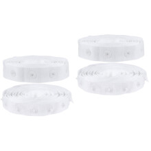 2Pièces Ceinture Boutons Pression Blanche Pratique Pour Couture