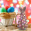 Easter Bunny Tree Decorations,Light  Easter Bunny Tree with Colorful Lamp Beads, Operated Artificial A 5