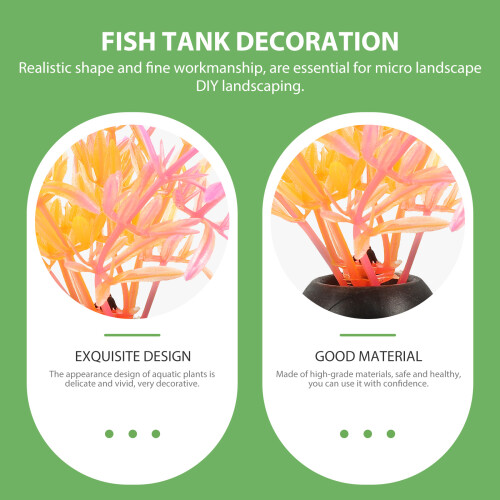 20St Plastic Aquariumplanten Decor Vis Tank Accessoires 2
