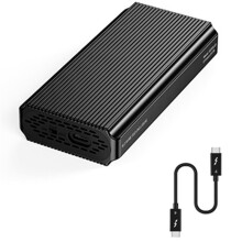 Blueendless USB4 40 Gbps M.2 NVMe SSD com Ventilador de Resfriamento PCIe 4.0 Solid State Drive Case para 4/3