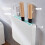 Wall-Mounted Storage Rack Dustproof Plastic Cabinet Door No-Drilling Required Small Organizer 3