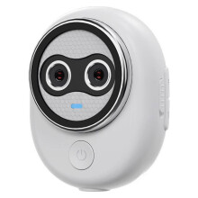 Dual-Camera Thumb Camera 1.47 Inch with Touchscreen 4K 12MP Freeze-Frame Photo and Video Recording White