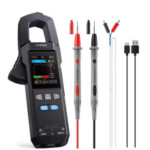 Minaccia Amperometrica Digitale DMC-100, Corrente AC/ Fino A 600 A, Multimetro True RMS A 10000 Conteggi con NCV e Test di Capacità