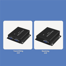 VGA Audio UTP Extender VGA to RJ45 Network Cable Extender with 3.5mm Audio Port, 1080P 150m Long Distance EU PLUG