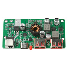 Controlador Regulador de Voltaje de Carga con Interfaz USB Dual PD100W, Caja de Conexiones para Controlador Regulador de Voltaje Solar Plegable