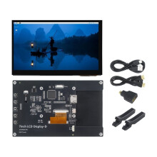 7 Inch voor Raspberry Pi -Compatibel IPS LCD-Scherm met Capacitief Touchscreen (1024x600) voor Raspberry Pi 5, 4B, 3B+ en 3B HD