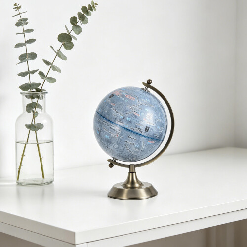 Draaiende Globe Model Educatief Plastic Metaal Meerkleurig 2