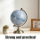 Draaiende Globe Model Educatief Plastic Metaal Meerkleurig 5