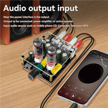 2X Audio Amplifier 6j3 Vacuum Tube with HIFI Preamplifier Input Bile Buffer Speaker with Upgraded