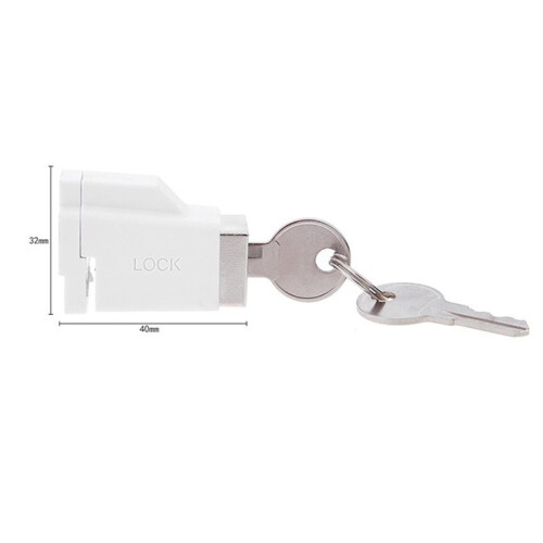 Alloy Window Locks with 2 Keys for Enhanced Security in Hospitals Black 1