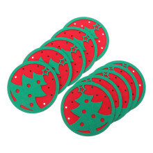 20 Stuks Kerstboom Onderzetters Absorberend Hittebestendig