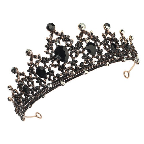 1 Stuks Retro Strass Ingelegde Bruidskroon Hoofdtooi