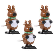 3 Stuks Kerstmis Themed Wind-Up Speelgoed Feestartikelen Geschenken