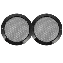 2St Speaker Net Cover Van Ijzer Zwart - Duurzaam En Slijtvast