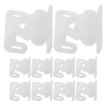 10St Witte Plastic Ball Catch Met Veer Terugslagplaat Voor Bootdeuren