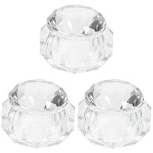 3Pièces Récipients Nail Art Cristal Pour Mélanger Liquides
