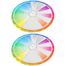kleurenleren aquarelkleurencirkel voor en make-up, 2 stuks