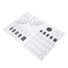 Acryl Oefenmat Van Siliconen Voor Nagelstylisten