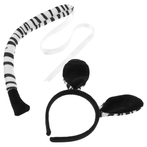 Set Zebra Oor Hoofdband En Cosplay Accessoire