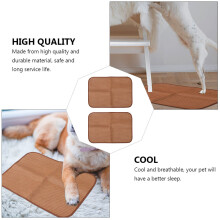 2St Hondenmat Rattan Bamboe Mat Rustmat Koffie
