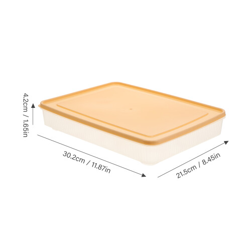 2St Koelkast Eiercontainer Stapelbaar Met Plastic Beige 1