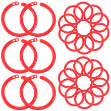 100St Kleine Plastic Binder Rings Voor Losse Bladen En Planner