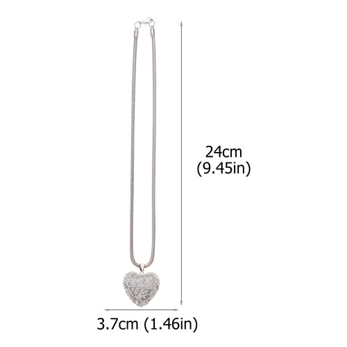Hanger Hartvormig Met Glazen Steentjes 1