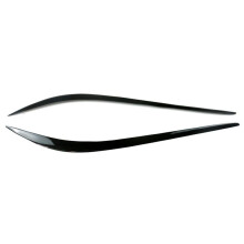For Giulia 2015-2024 Glossy Black Car Headlight Eyelid Eyebrow Trim