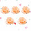 5St Khaki Rozen Broches Haarspeld Bruid Accessoire 4
