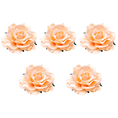 5St Khaki Rozen Broches Haarspeld Bruid Accessoire 1
