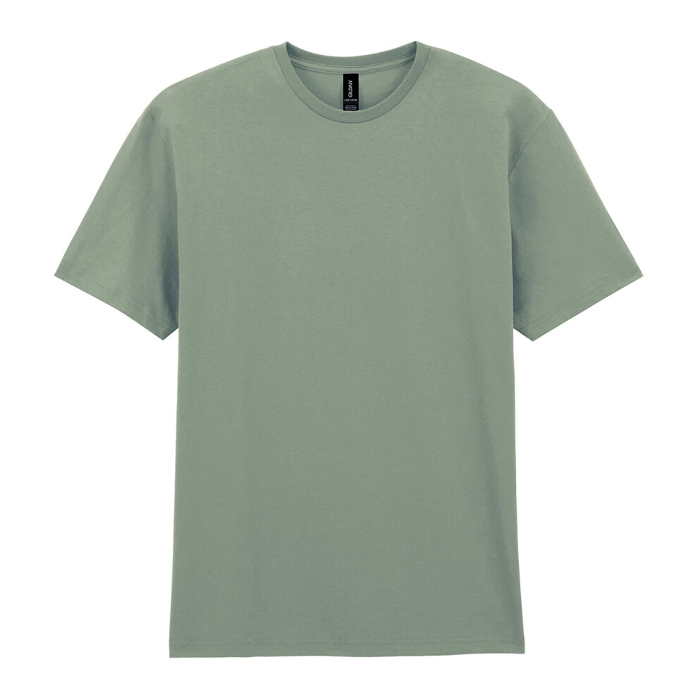 Gildan (S, Sage) Mens Plain Lightweight T-Shirt