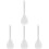 4Pièces Spatules Transparentes Confortables Faciles À 2