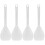 4Pièces Spatules Transparentes Confortables Faciles À 3