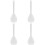 4Pièces Spatules Transparentes Confortables Faciles À 4