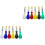 12Pièces Ensemble De Pinceaux Plastique Couleurs Assorties 2