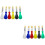 12Pièces Ensemble De Pinceaux Plastique Couleurs Assorties 5