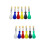 12Pièces Ensemble De Pinceaux Plastique Couleurs Assorties 6