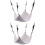 2Pièces Lit Pour Chat Multi Usage, Coussin Suspendu Confortable 4