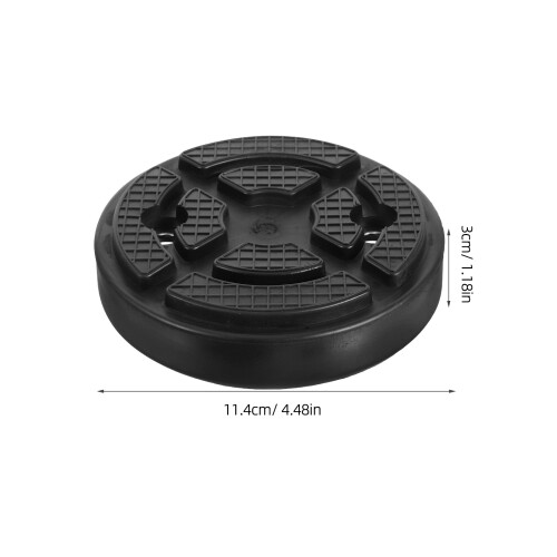 8Pièces Blocs Support Cric Caoutchouc Noir Pour Levage Automobile 1