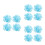 900Pièces Galets Bleu Résine Décorations Extérieur 4