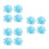 900Pièces Galets Bleu Résine Décorations Extérieur 6