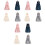 12Pièces Serviettes Mains Absorbantes Suspension Maison 3