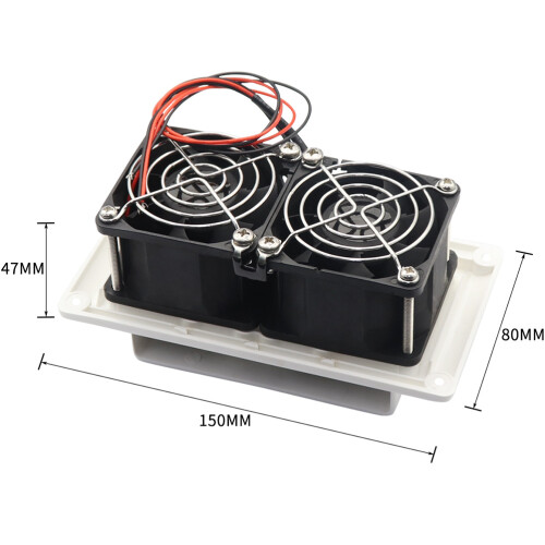 Stille Zijventilator Wit ABS Rubber Ventilatie Motorhome 1