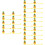 30Pièces Embouts Pailles PVC Protection Décor Ananas 5