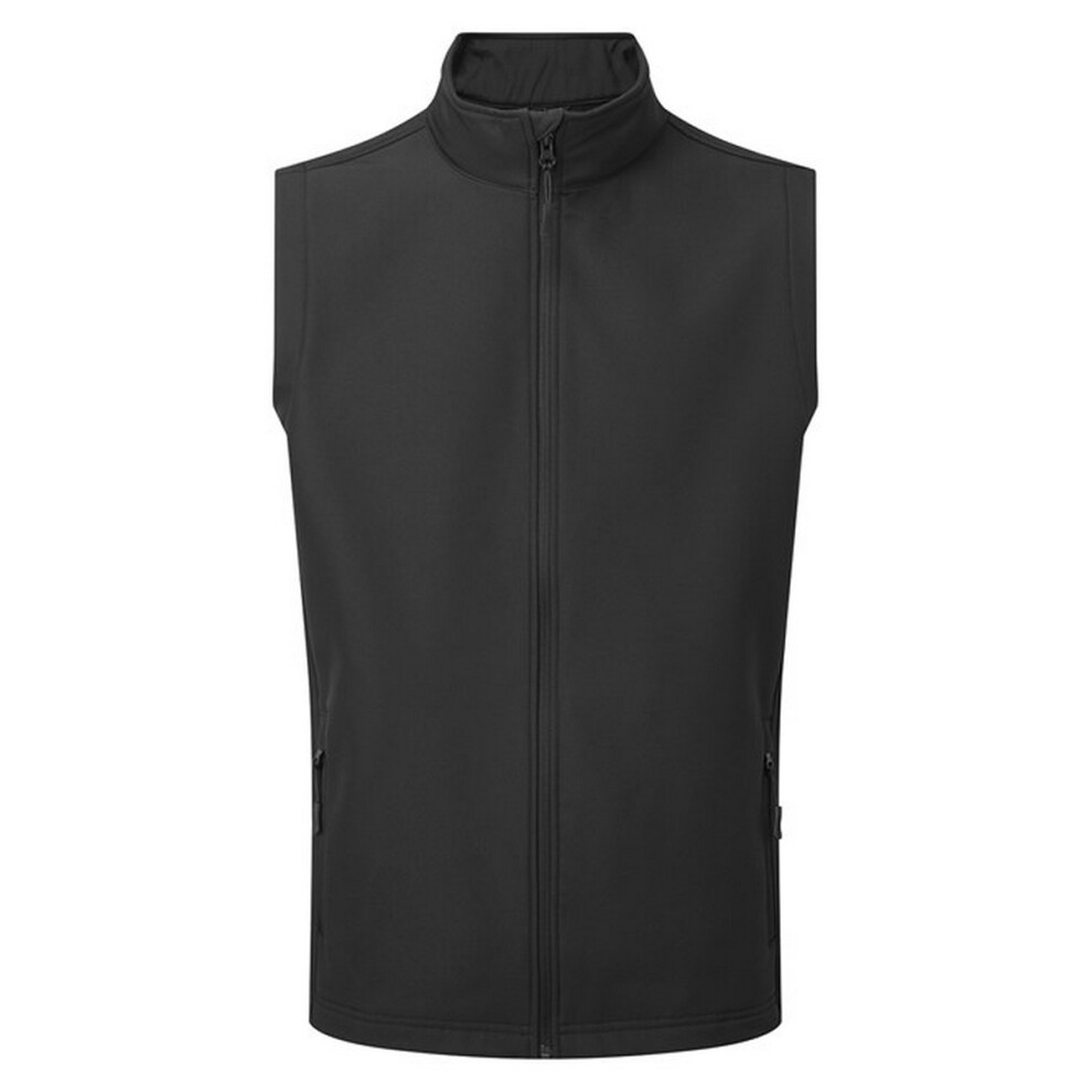Premier (L, Black) Mens Windchecker Recycled Printable Gilet