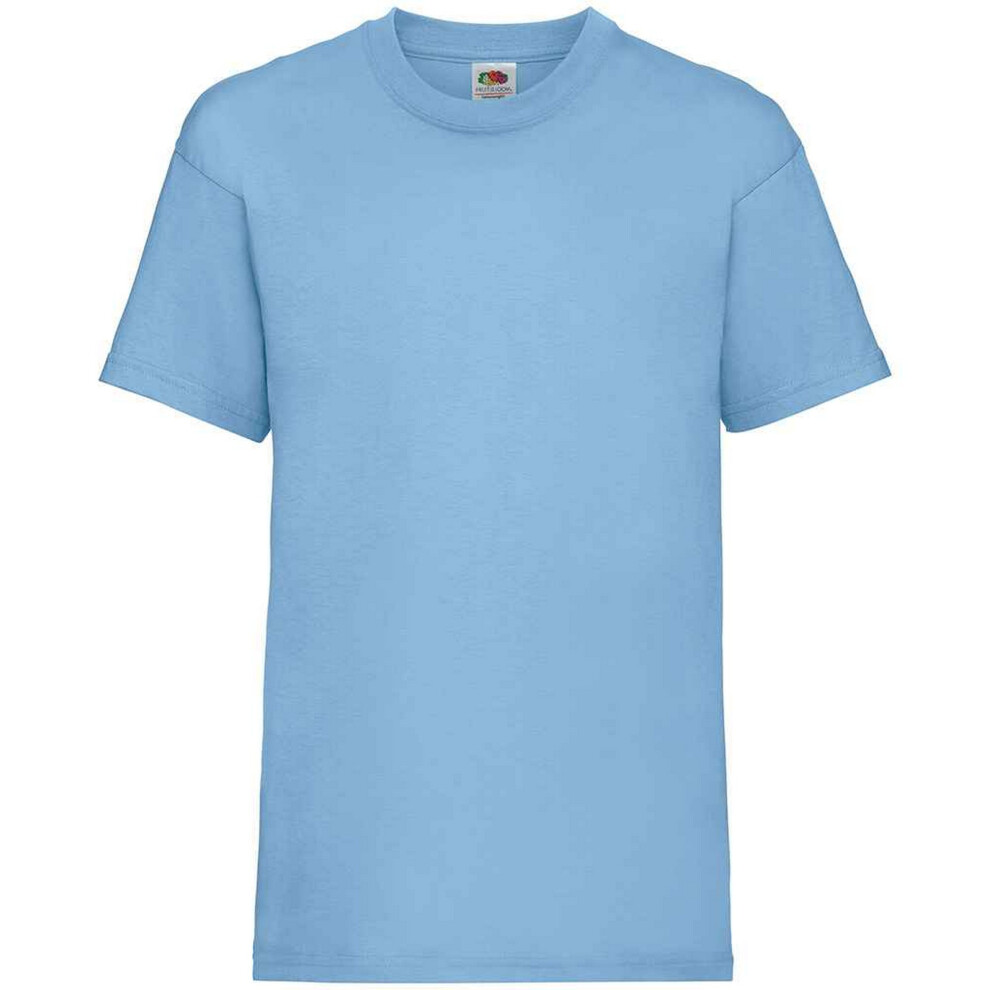 Fruit Of The Loom (1-2 Years, Sky Blue) Childrens/Kids Value T-Shirt