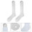 6Pièces Support Presse Sublimation Aluminium Argenté 10