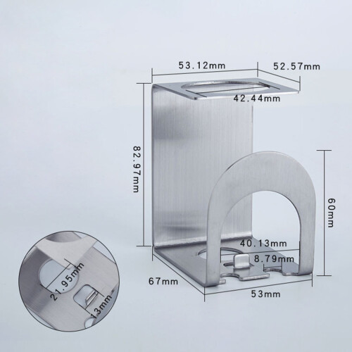 3Pièces Porte- Étanche Support Couleur Argent 1
