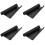 4Pièces Tapis Souris Ordinateur Noir Antidérapant Double Face Usage 4